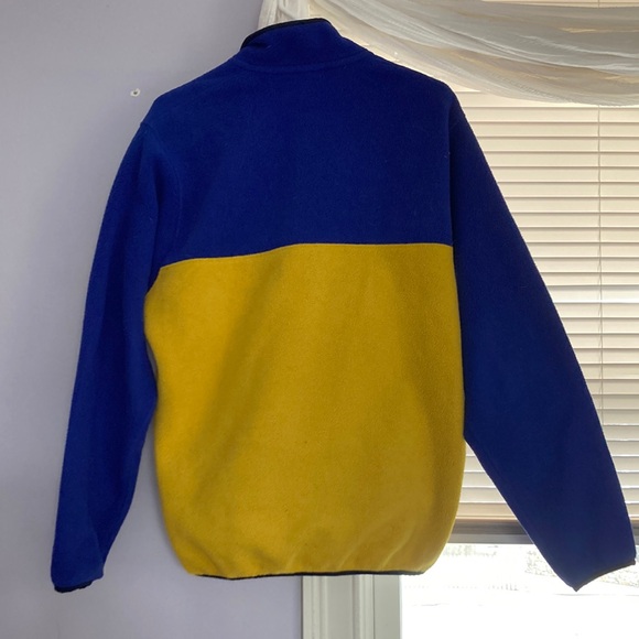 Patagonia Synchilla, Men’s Small, Blue and Yellow Sweatshirt - Picture 3 of 5
